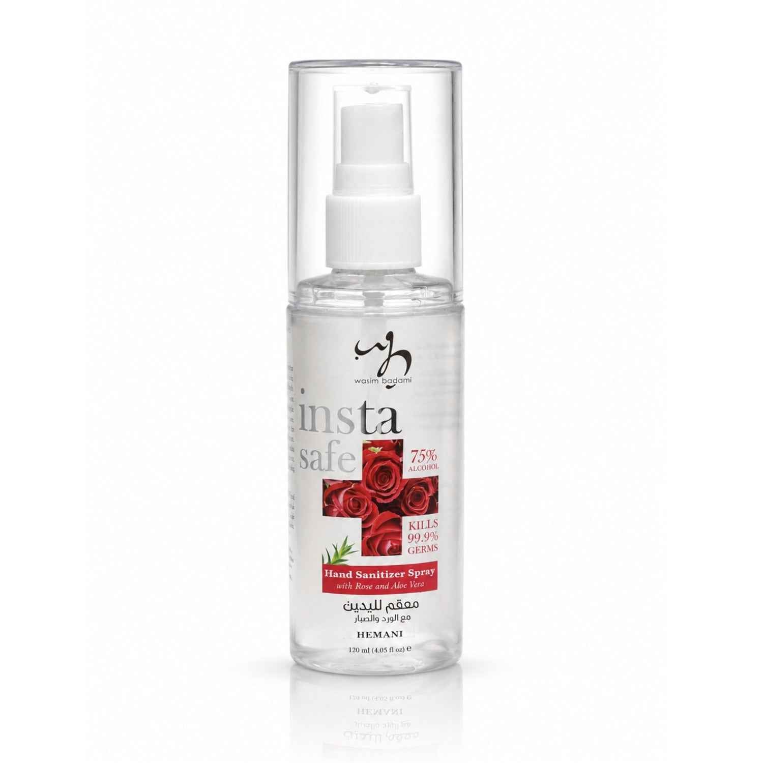 Insta-Safe Hand Sanitizer Spray with Rose & Aloe Vera 120ml