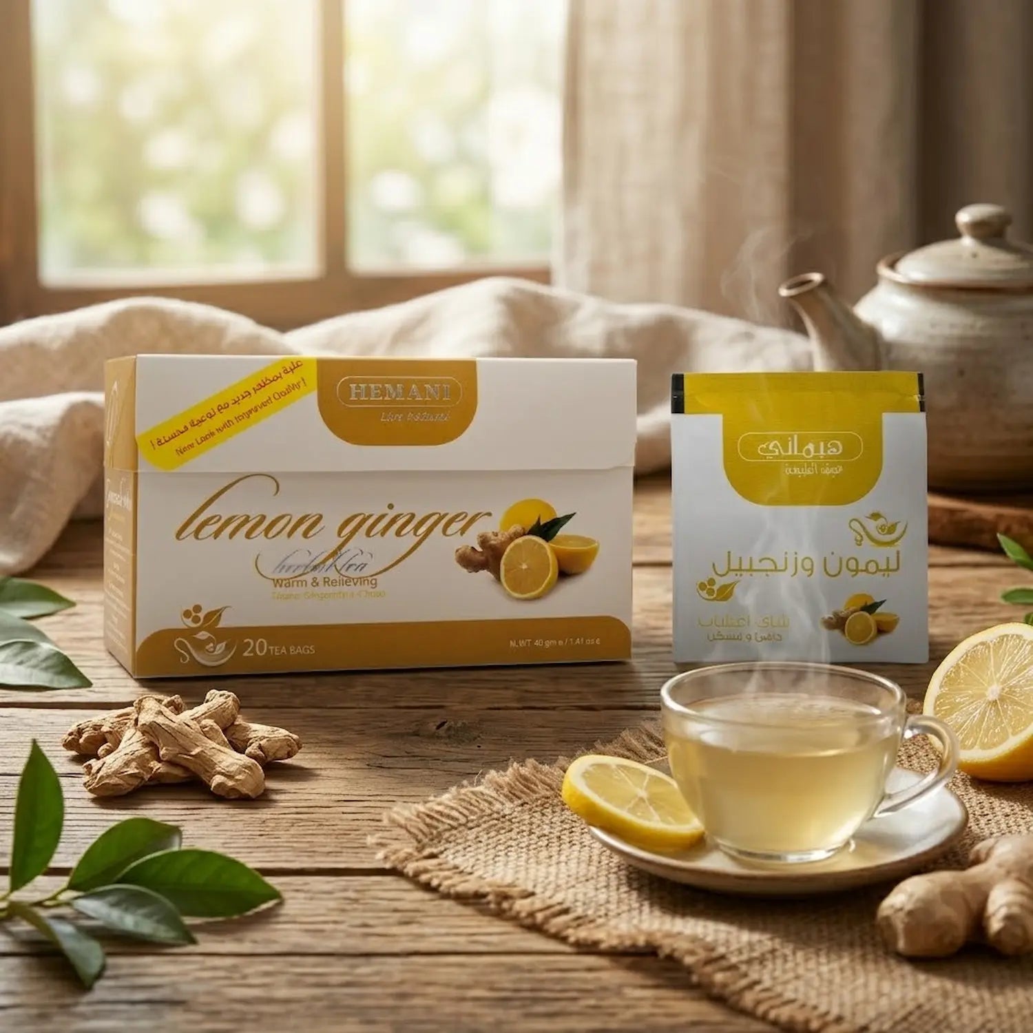 Lemon & Ginger Herbal Tea - 20 Tea Bags