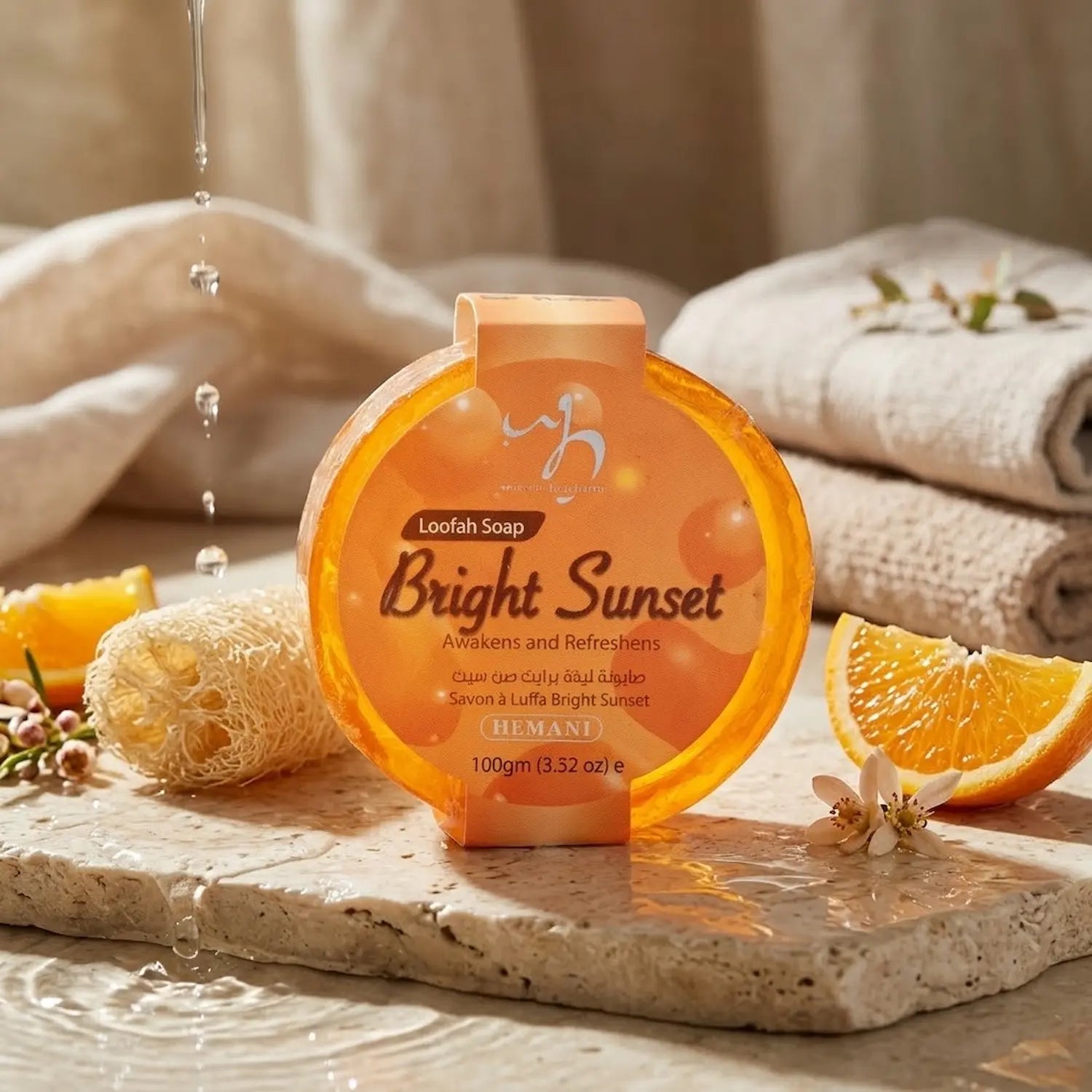 Loofah Soap - Bright Sunset 100g