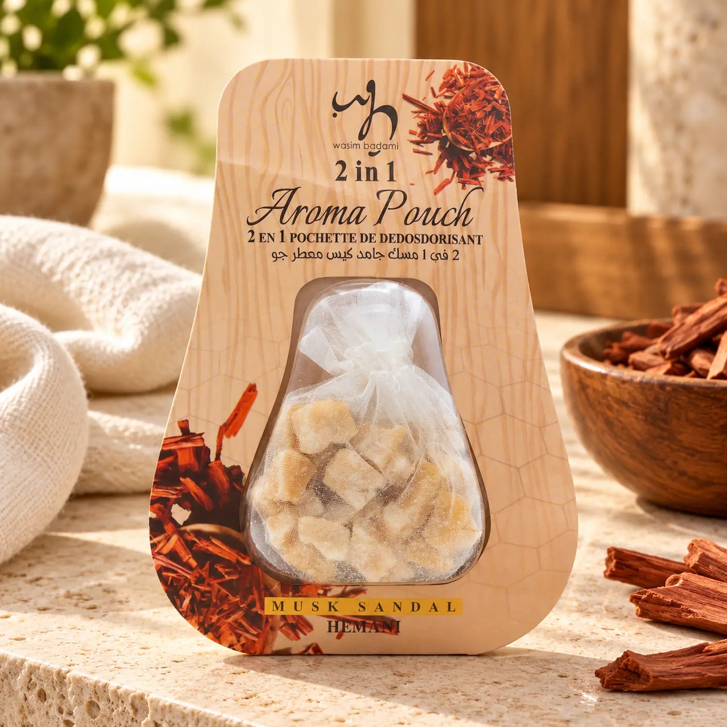 Musk Sandal Aroma Pouch 2in1