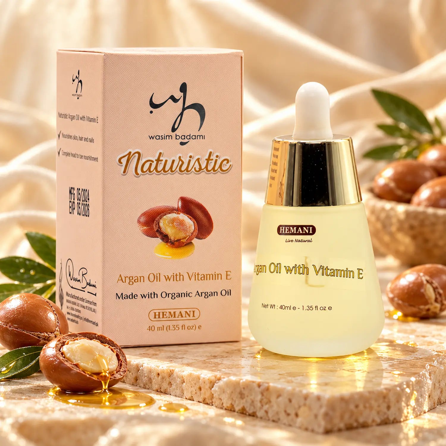 Naturistic - Organic Argan Oil with Vitamin E