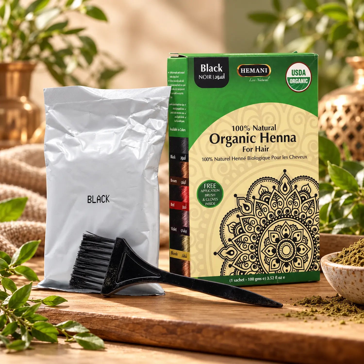 Organic Henna for Hair 100g - Black