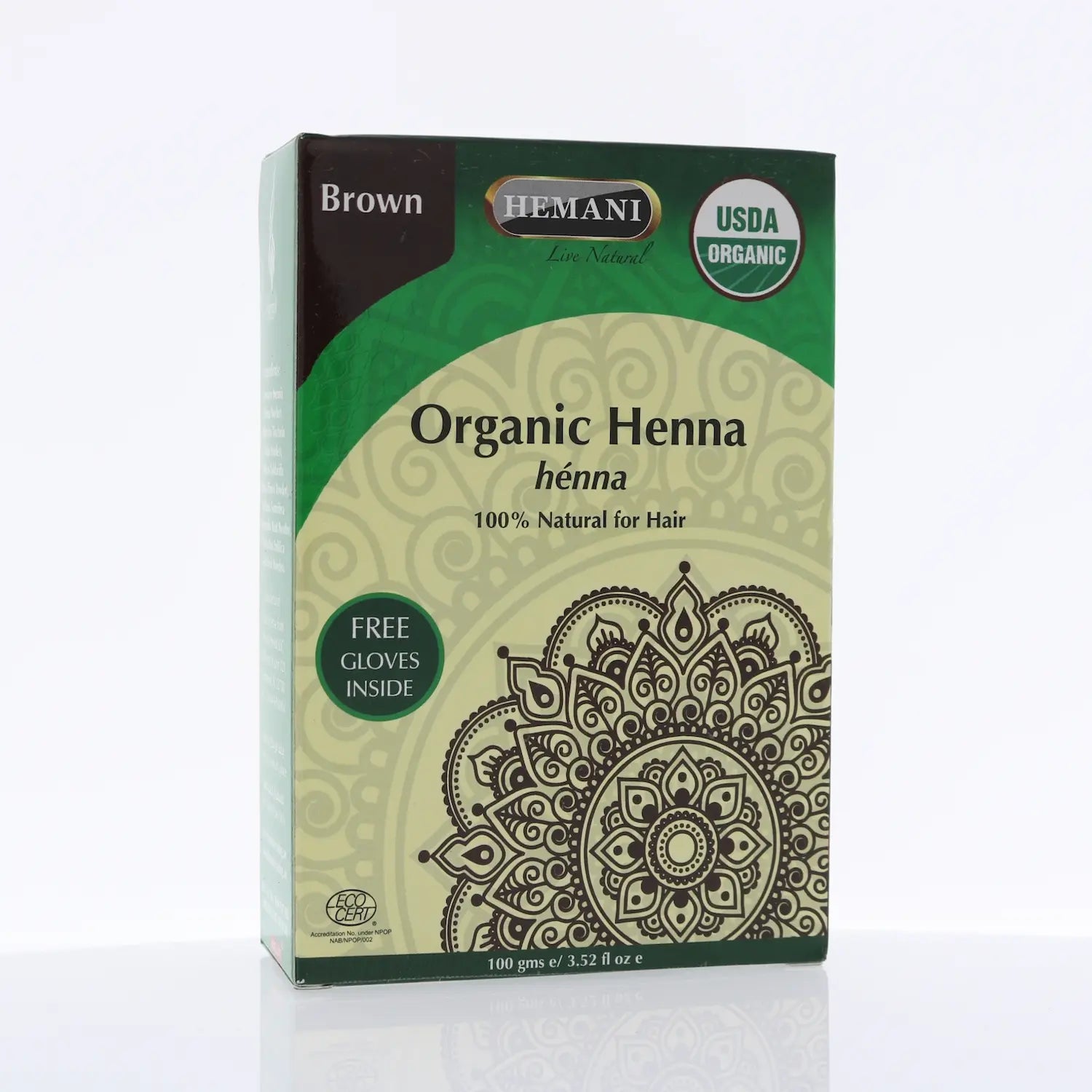 Organic Henna for Hair 100g - Brown