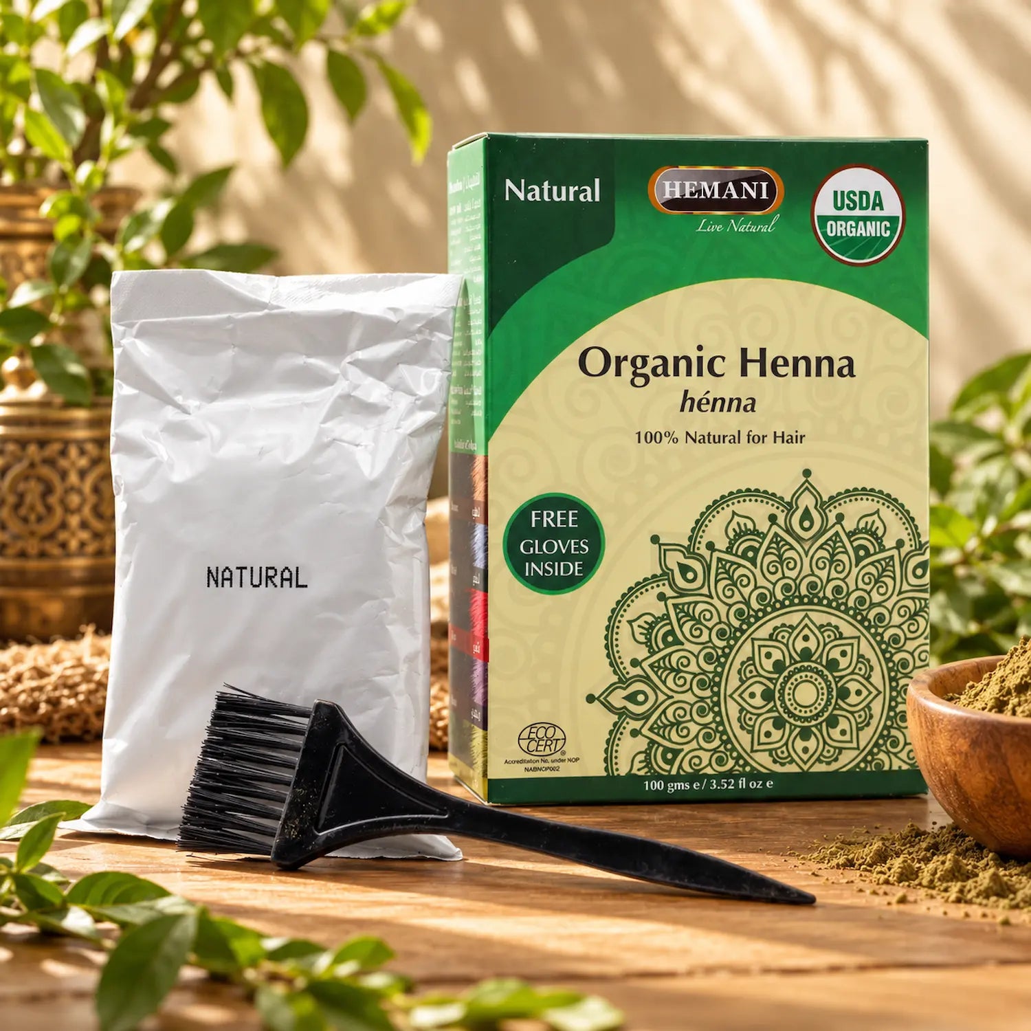 Organic Henna for Hair 100g - Natural