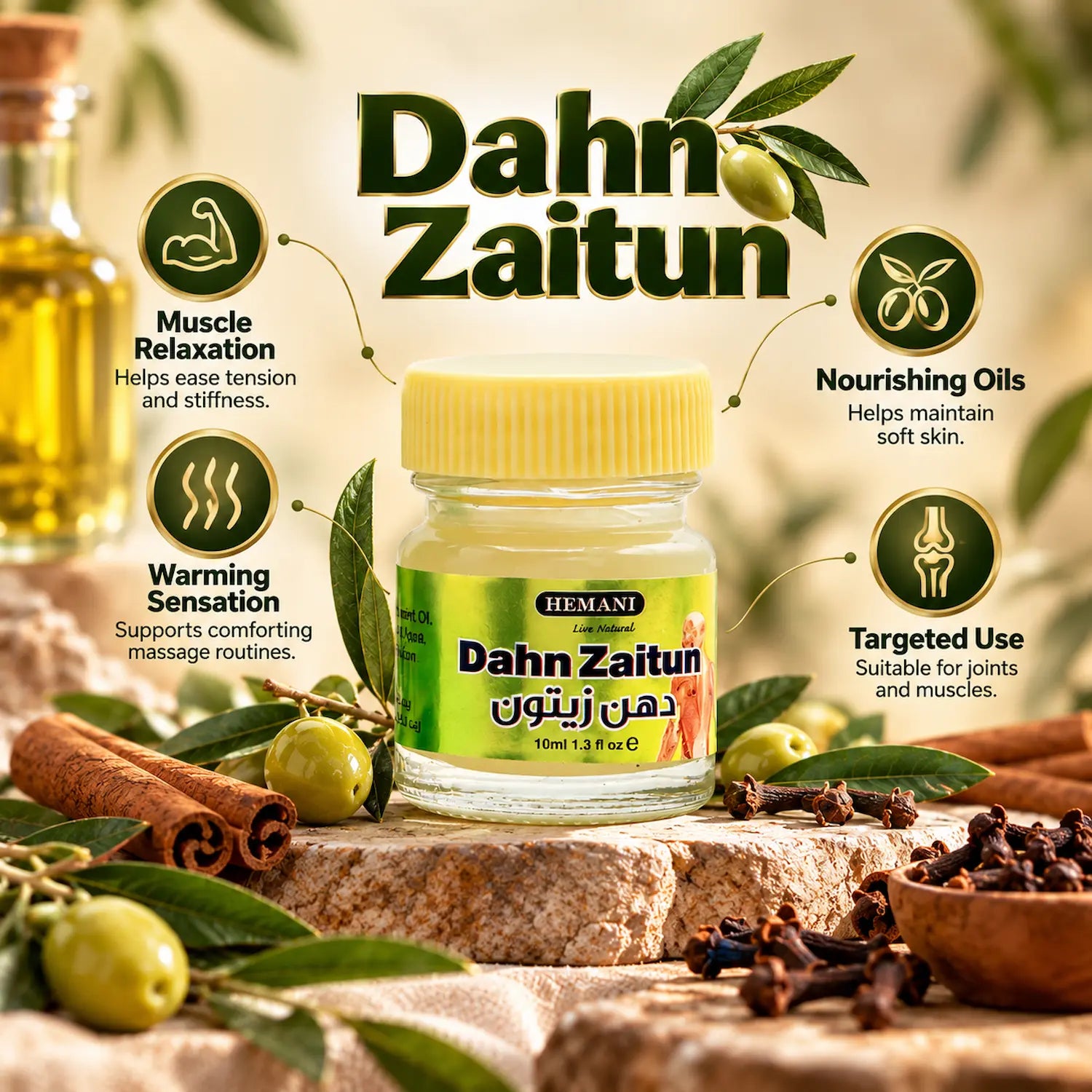 Pain Relief Massage Cream - Dahan Zaitun (10ml)