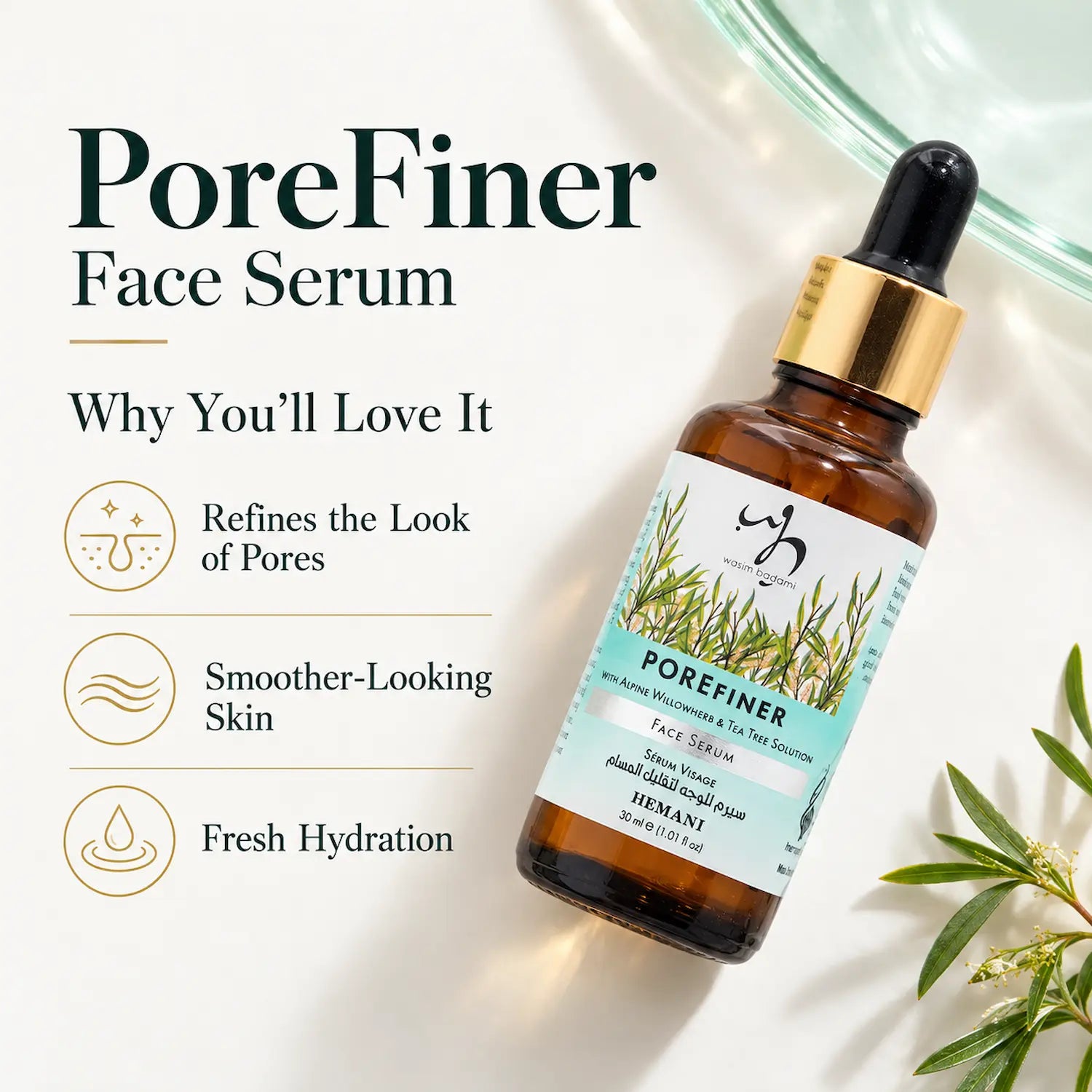 PoreFiner - Face Serum with Tea Tree & Alpine Willowherb