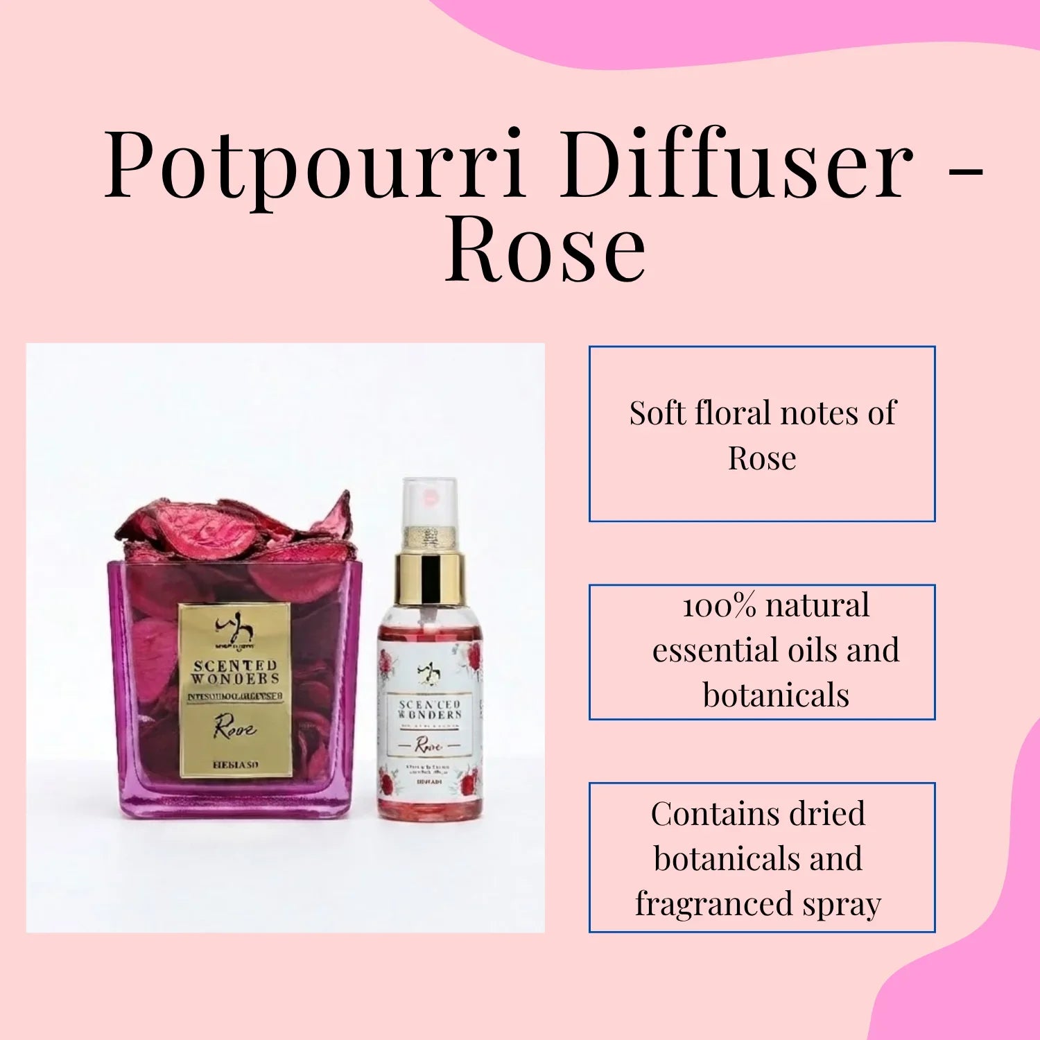 Scented Wonders Potpourri Diffuser - Rose
