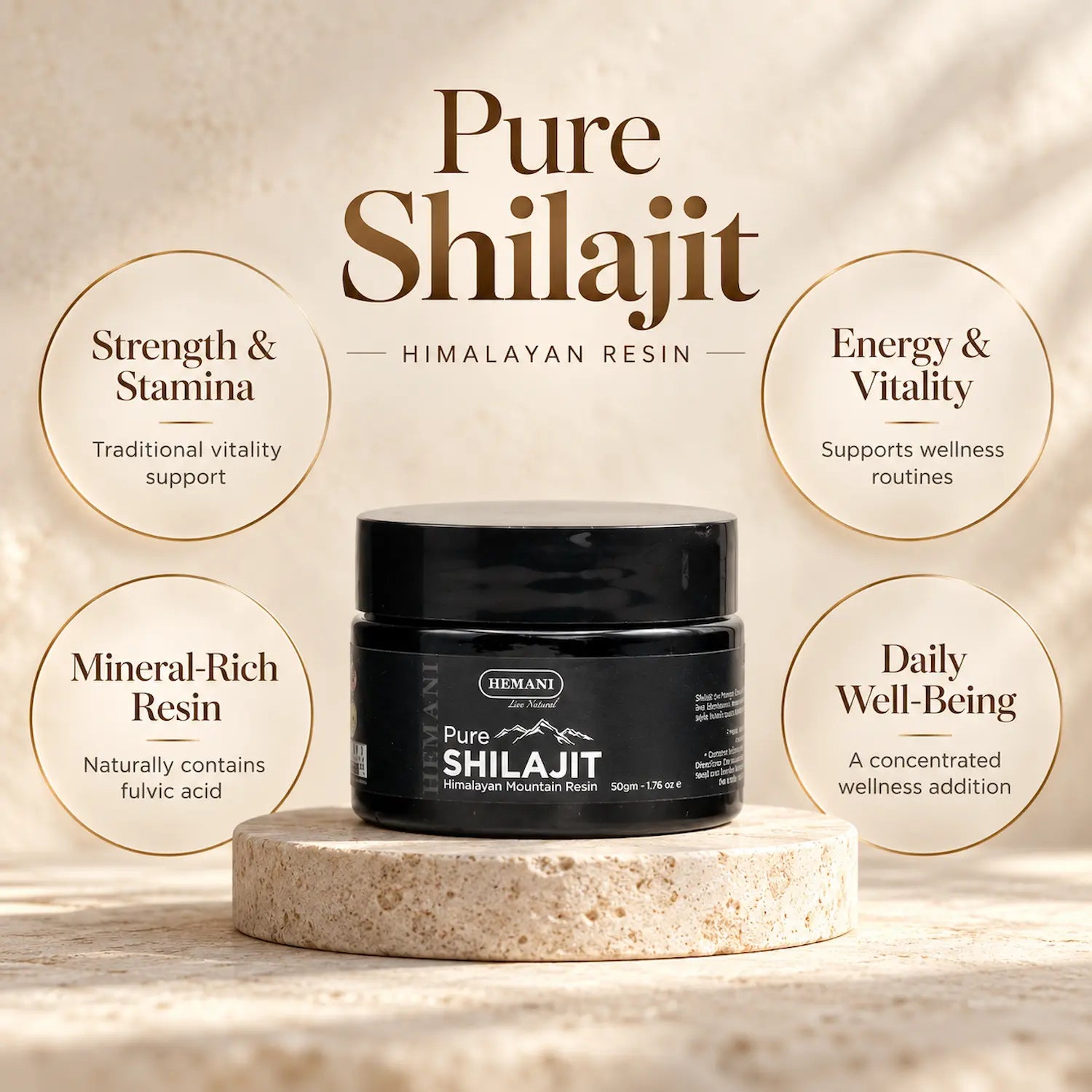 Pure Shilajit Himalayan Resin