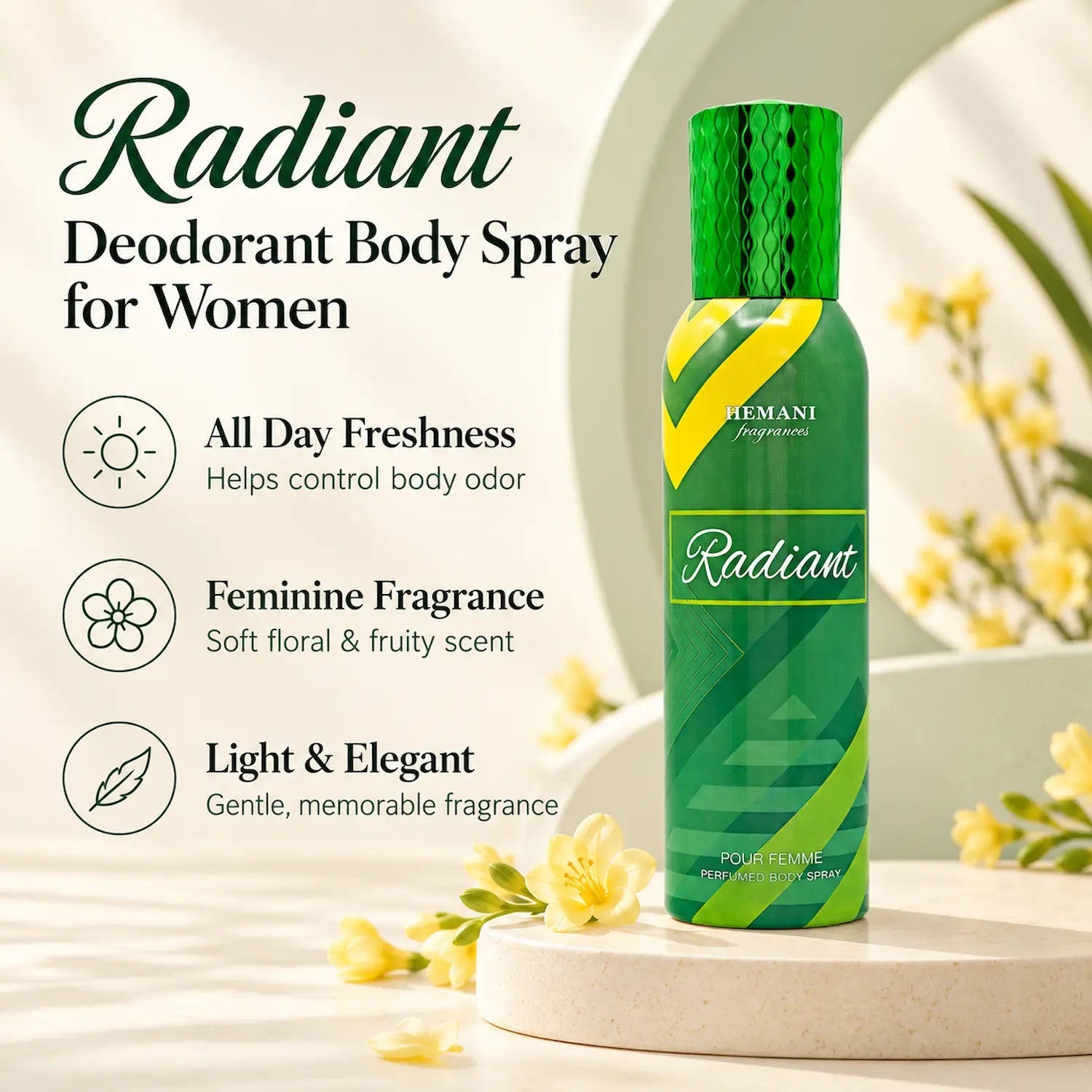 Radiant Deodorant Body Spray - Women