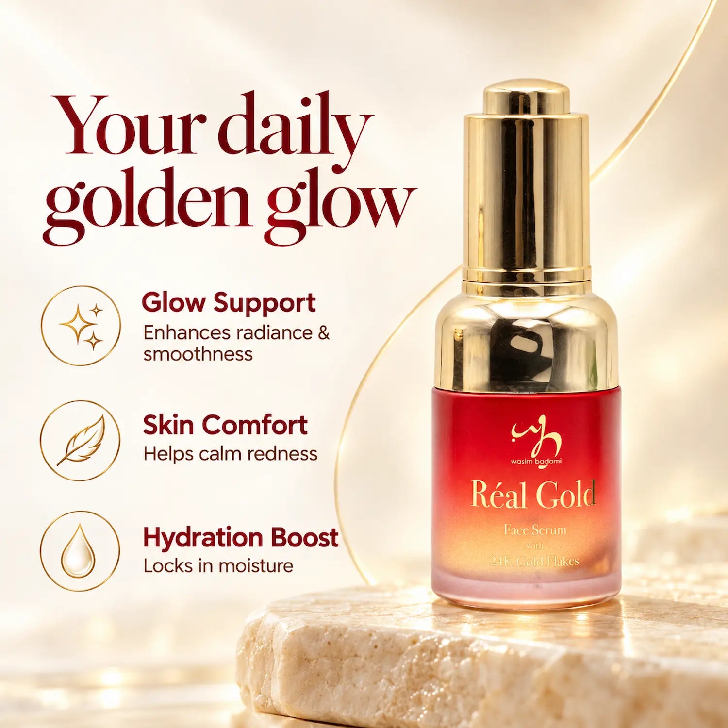 Real Gold - Face Serum with 24K Gold Flakes