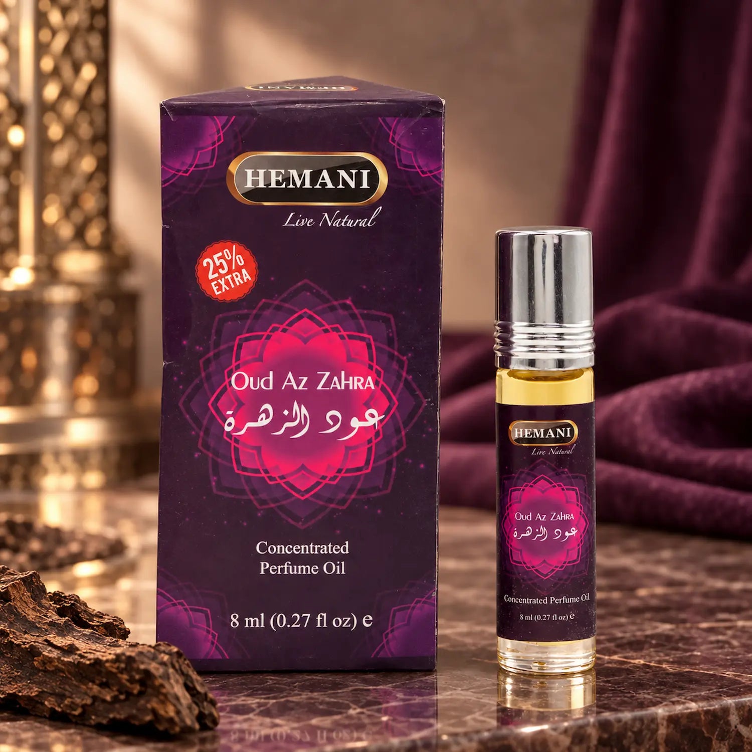 Roll On Attar - Oud Az Zahra (8ml)
