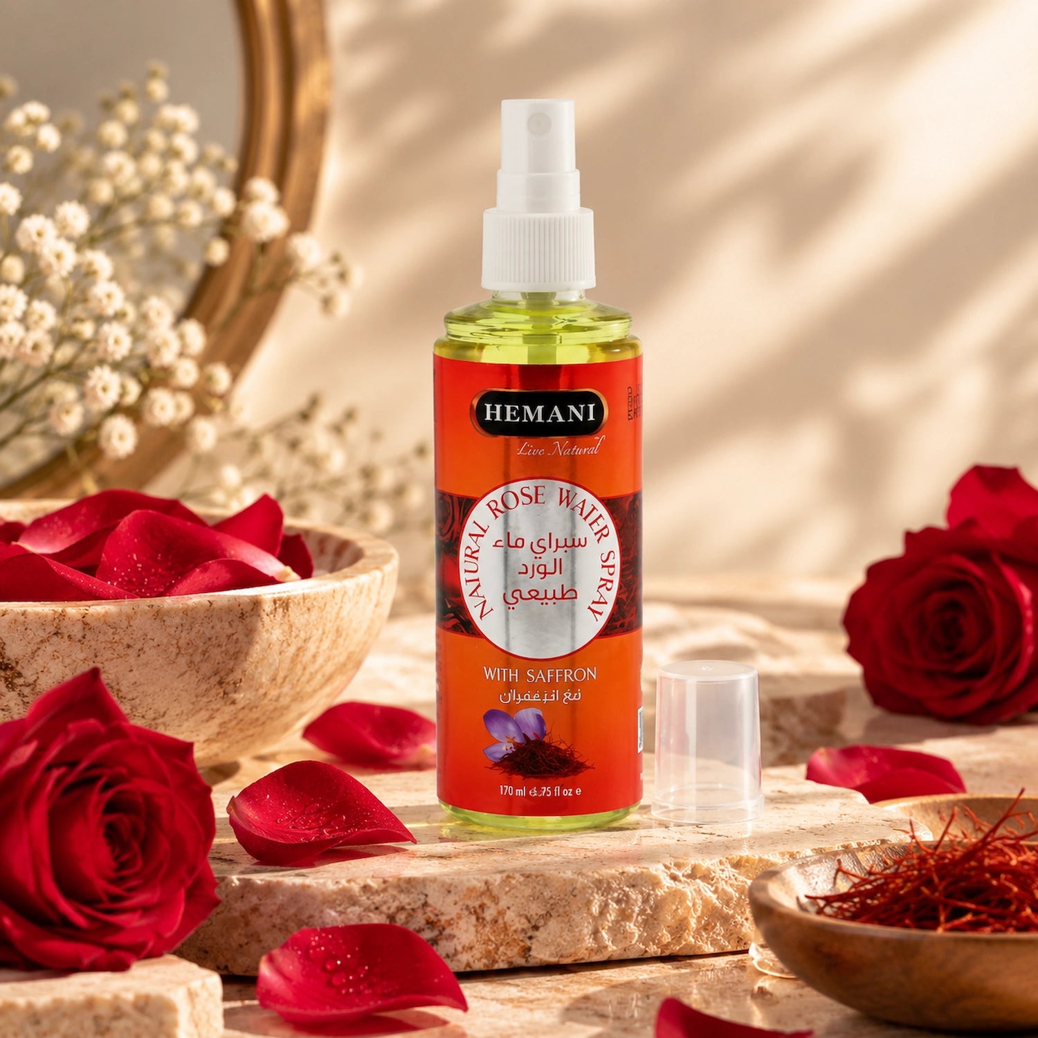 Saffron Rose Water Spray 120ml