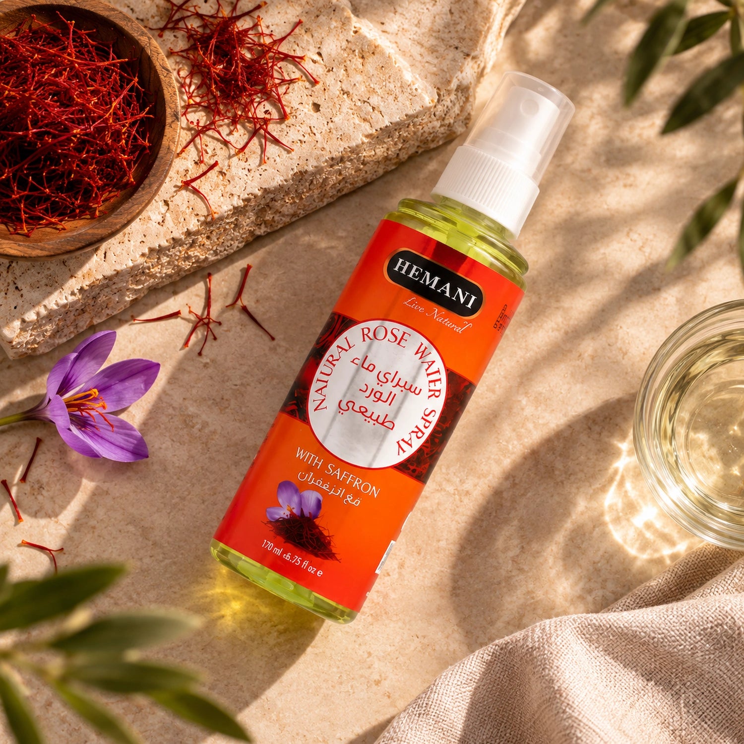 Saffron Rose Water Spray 120ml