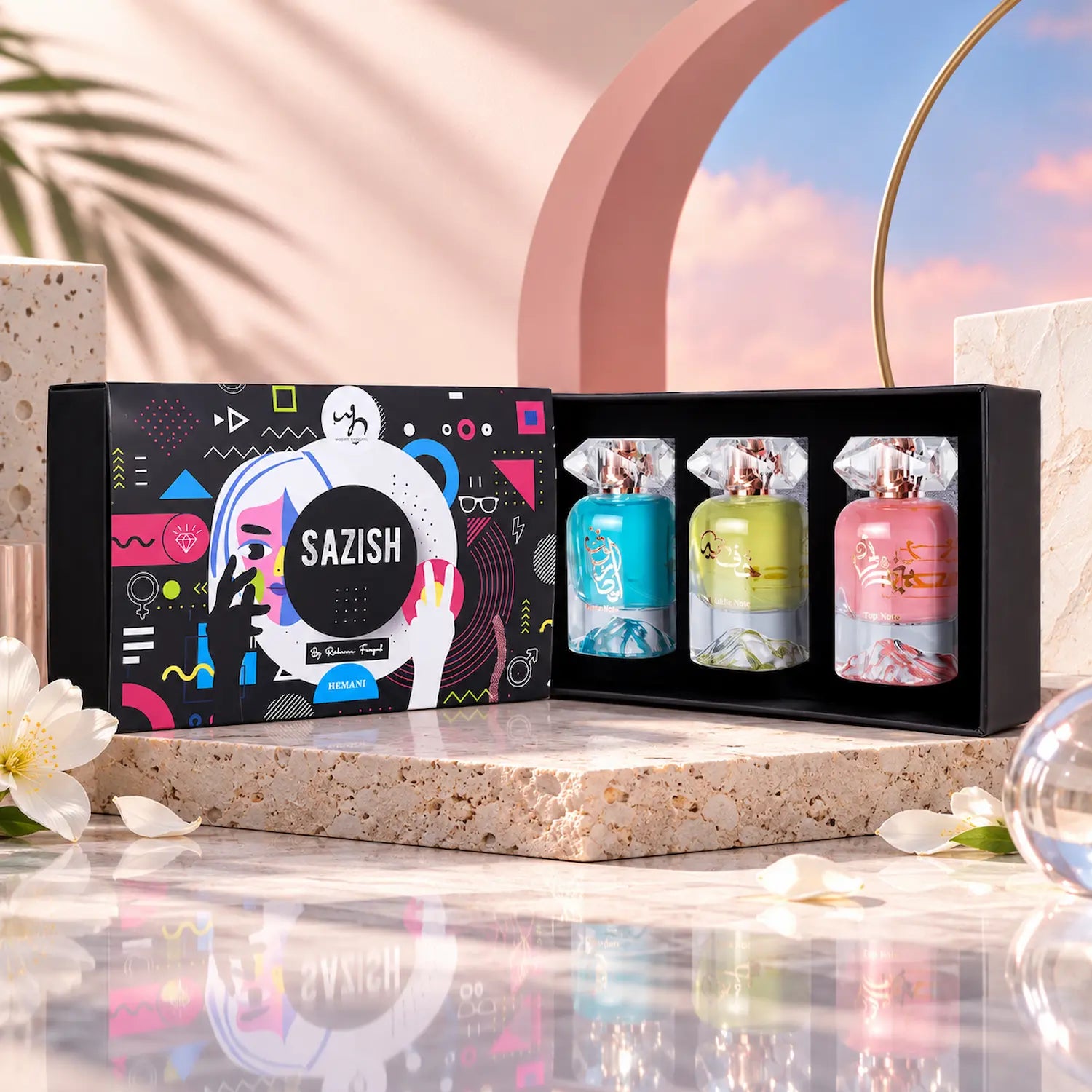Sazish By Rebecca Faryal 3in1 Perfume Set 150ml