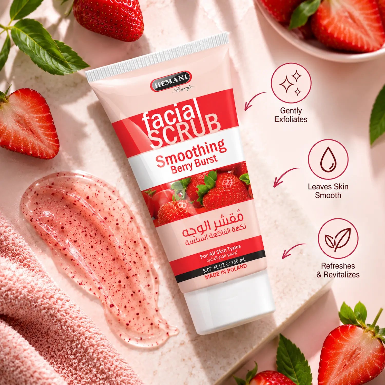 Smoothing Facial Scrub with Berry Burst