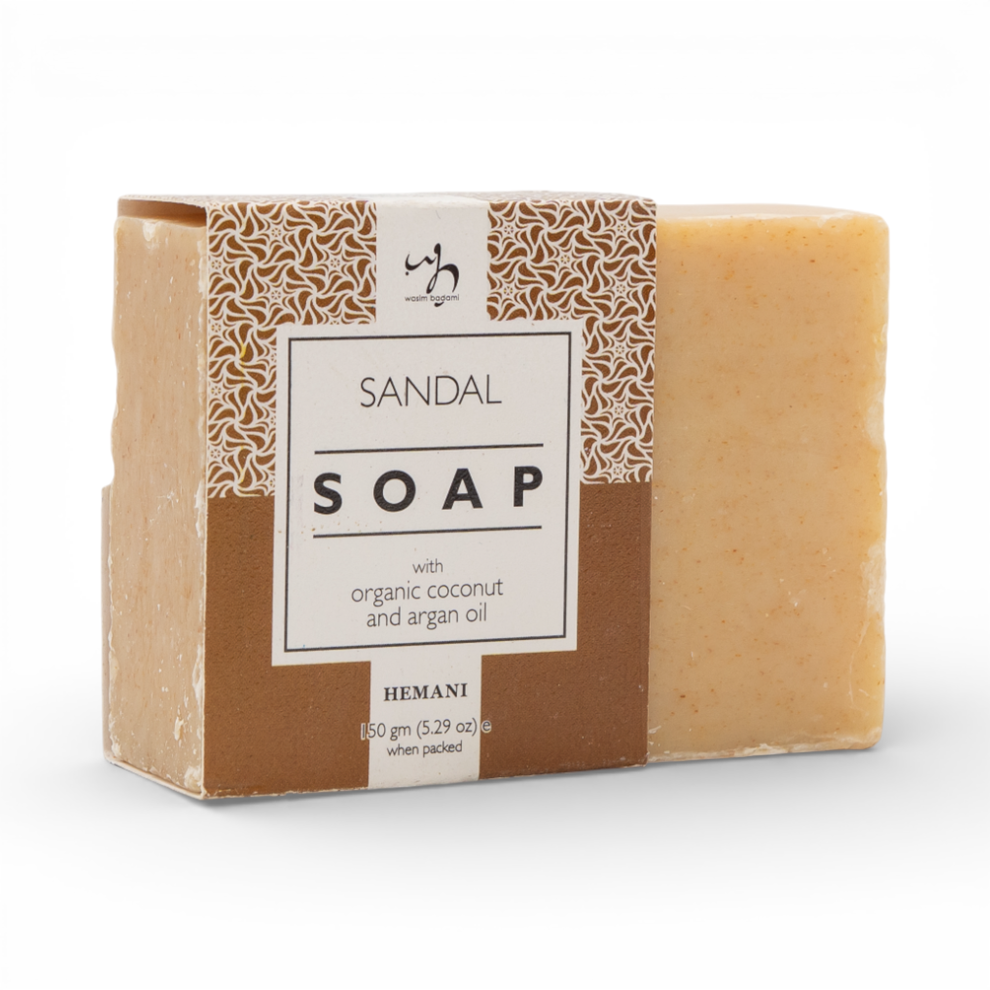 Soap with Organic Argan & Coconut Oil - Sandal 150g