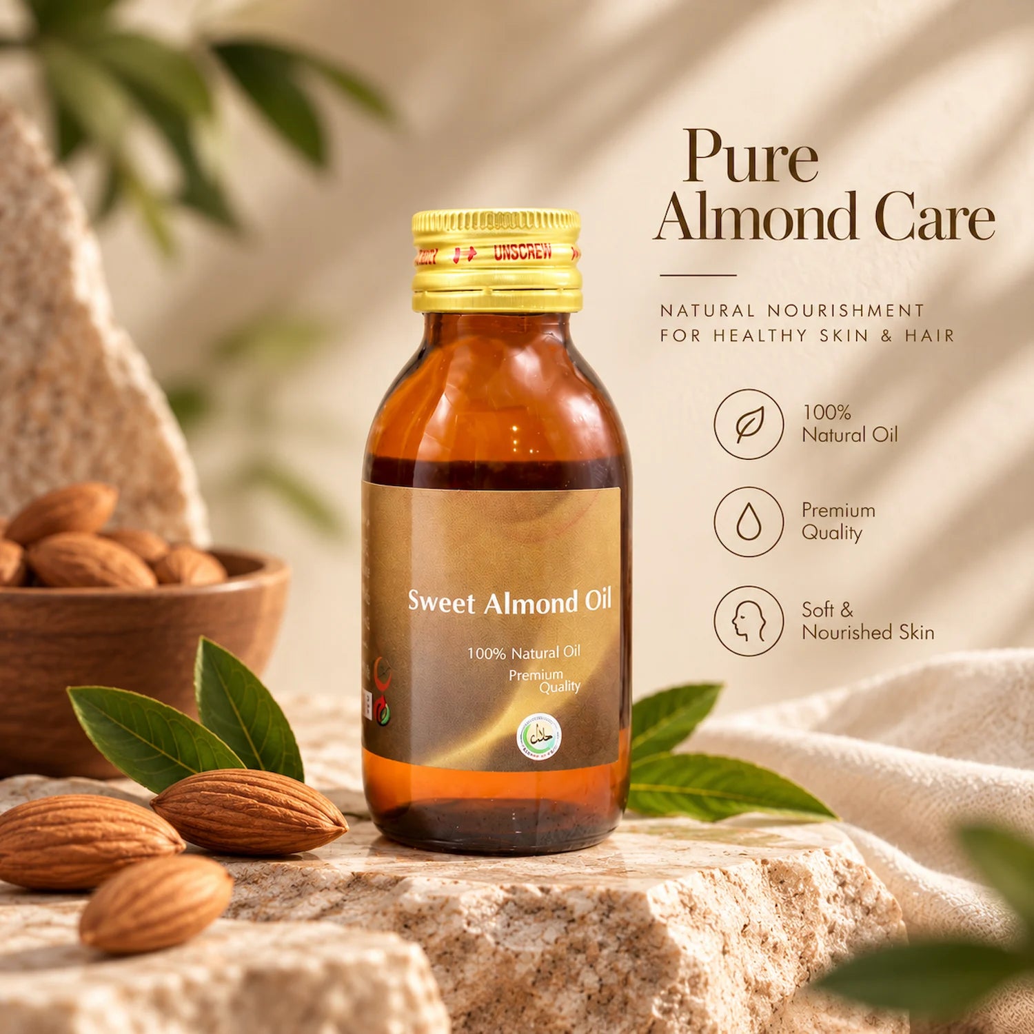 Sweet Almond Herbal Oil 100ml