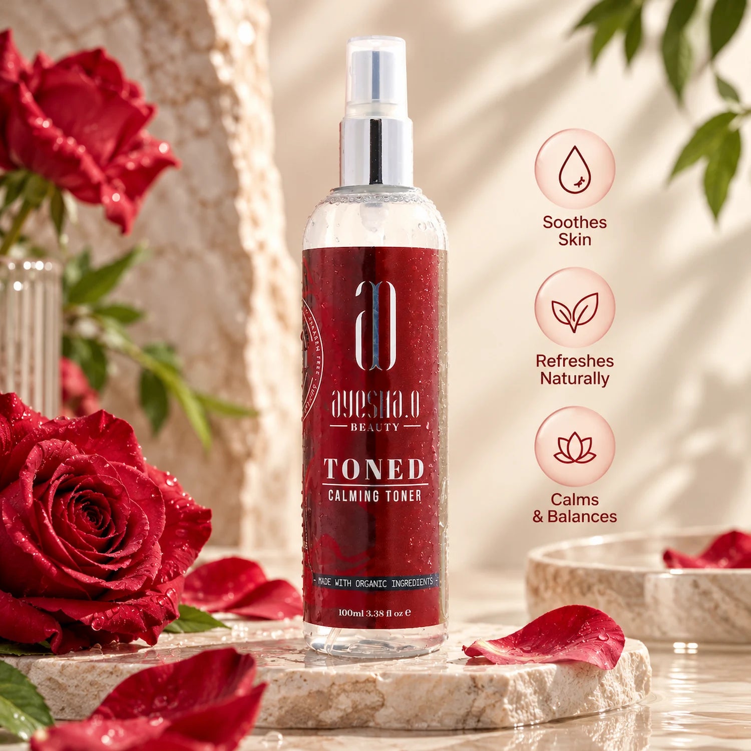 Toned - Calming Toner with Bulgarian Rose Water | AO Beauty