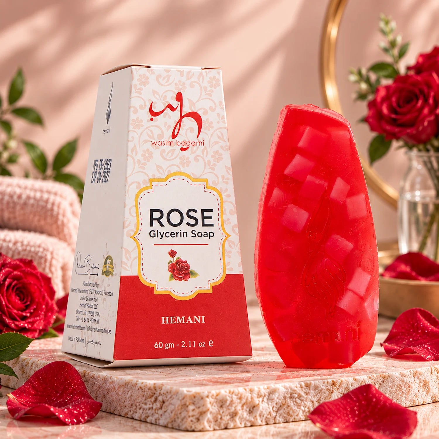 Transparent Glycerin Soap - Rose