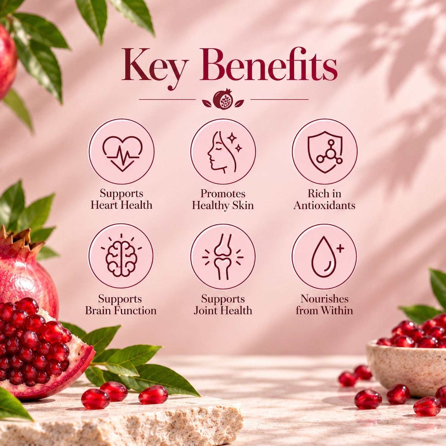 WB Herbal Oil Capsule - Pomegranate Seed with Vitamin E & Omega 5