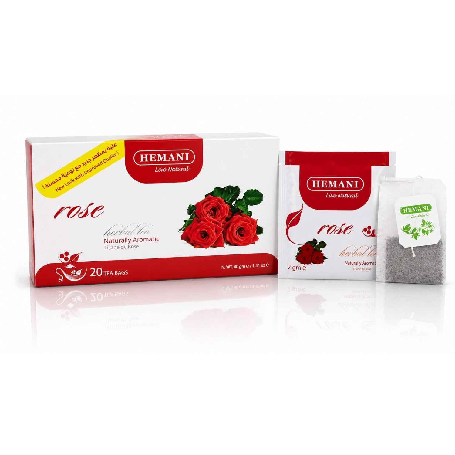 Rose Herbal Tea - 20 Tea Bags