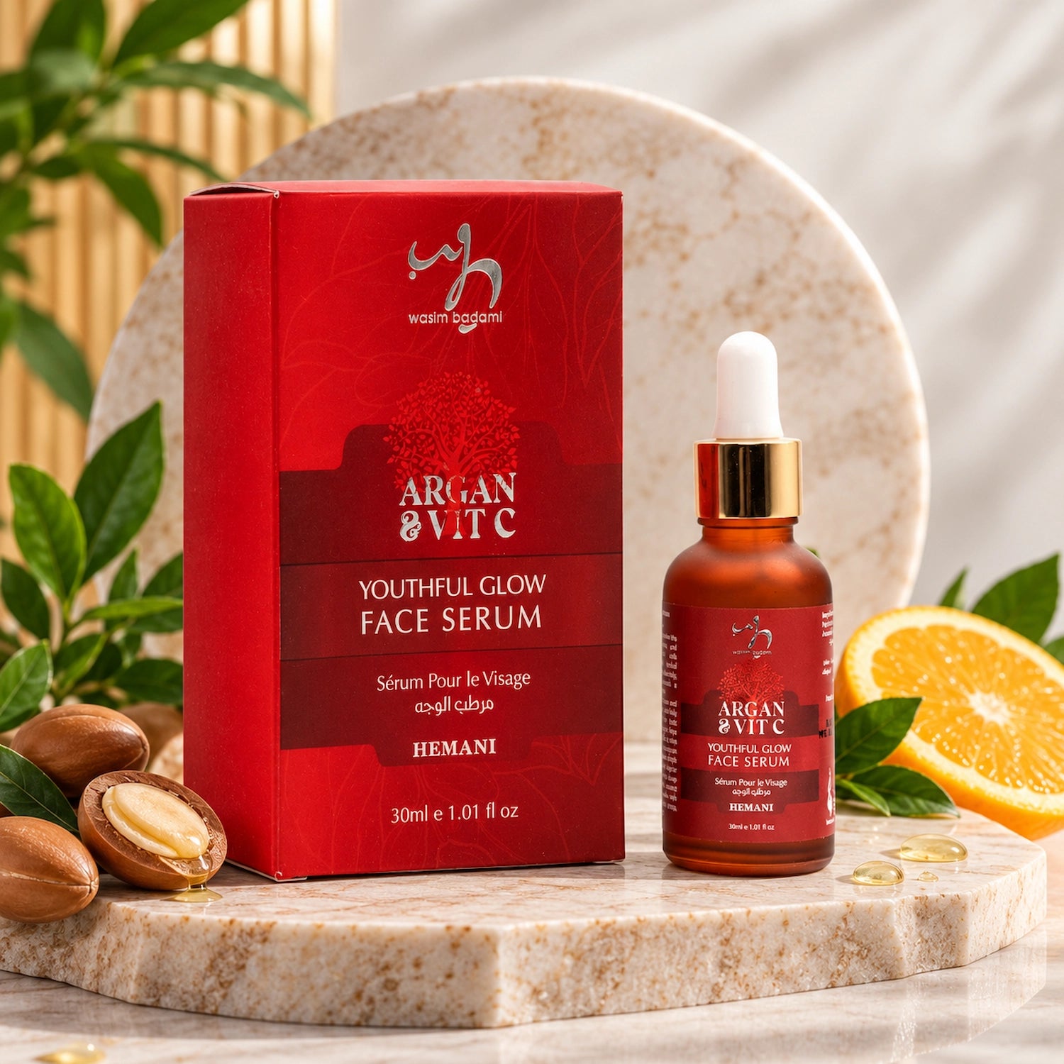 Youthful Glow Vitamin C Face Serum with Argan Oil - 30ml