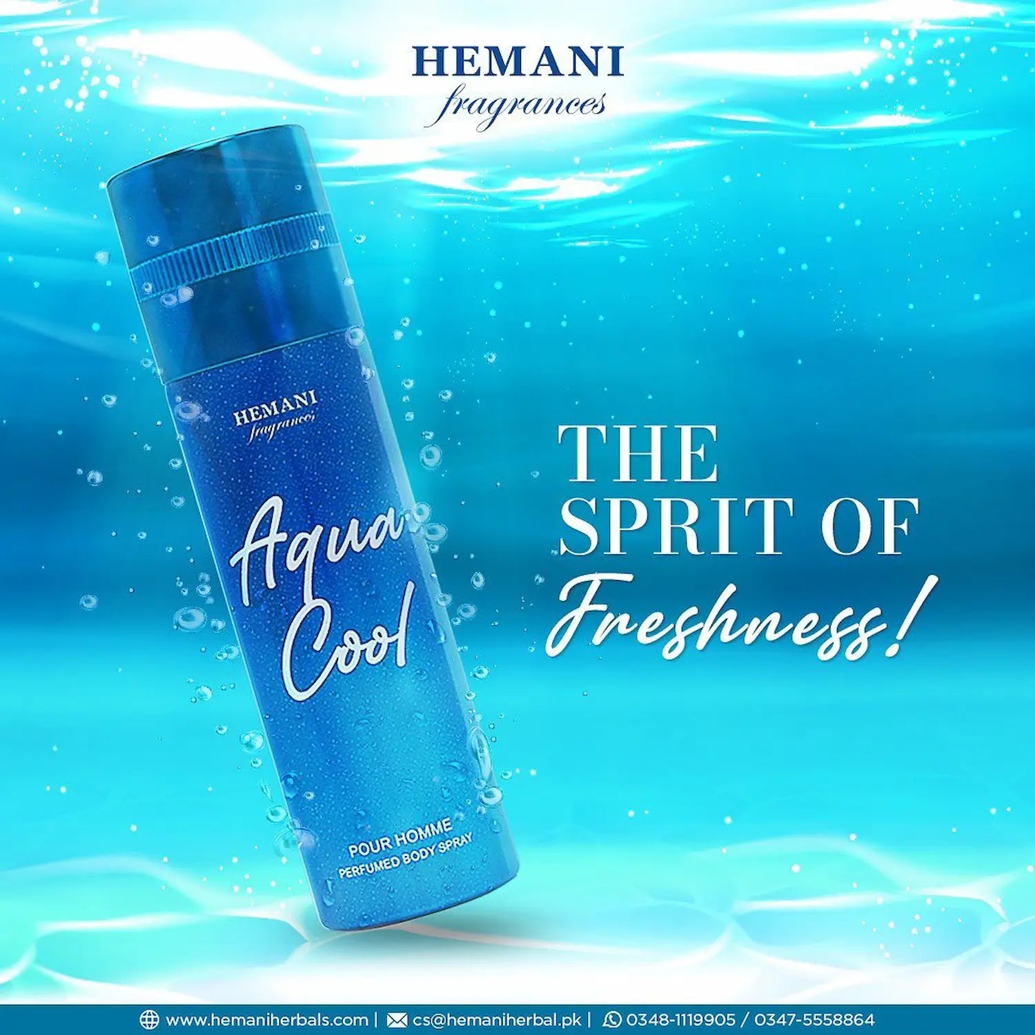 Aqua Cool Perfume Body Spray for Men