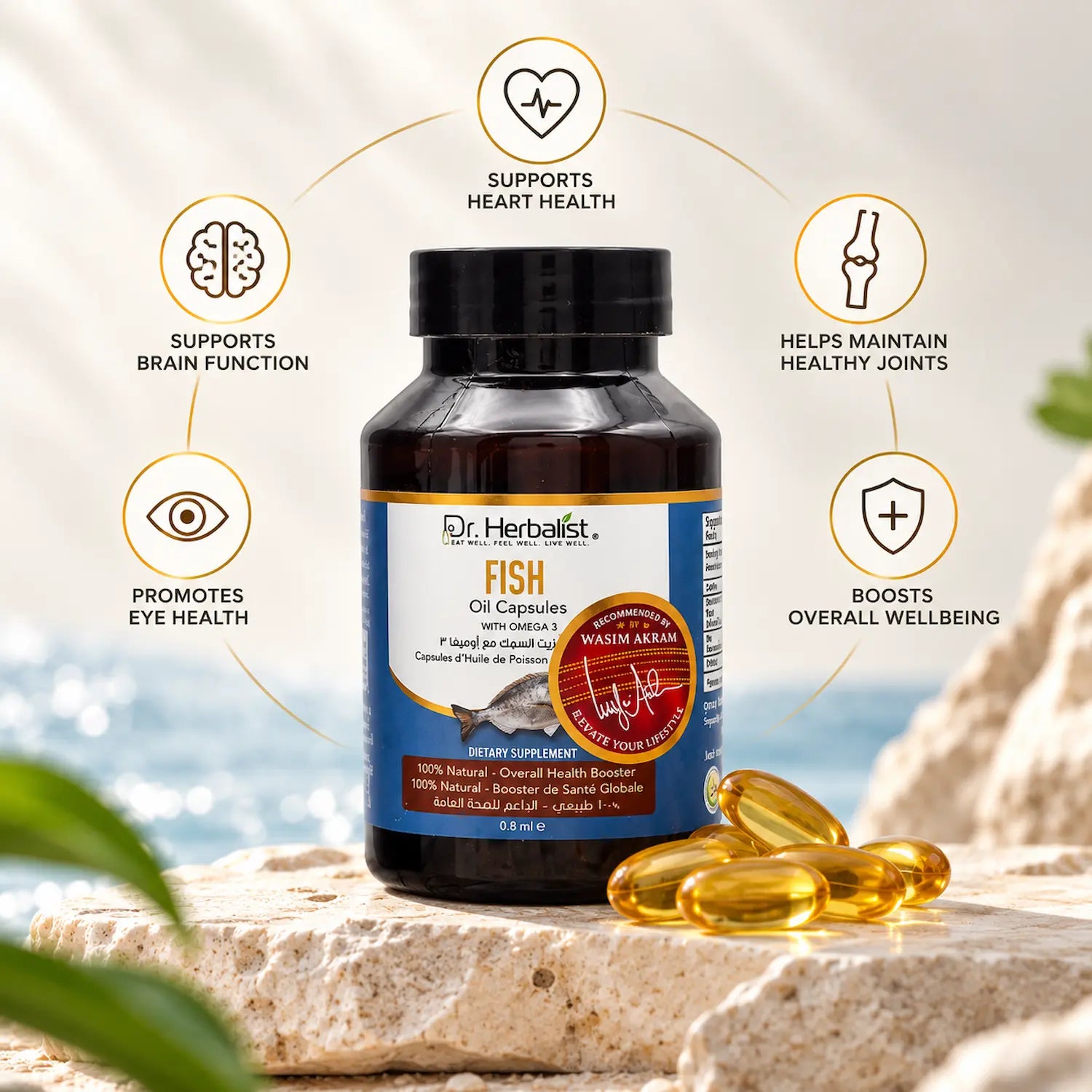 Dr. Herbalist Fish Oil Capsules With Omega-3