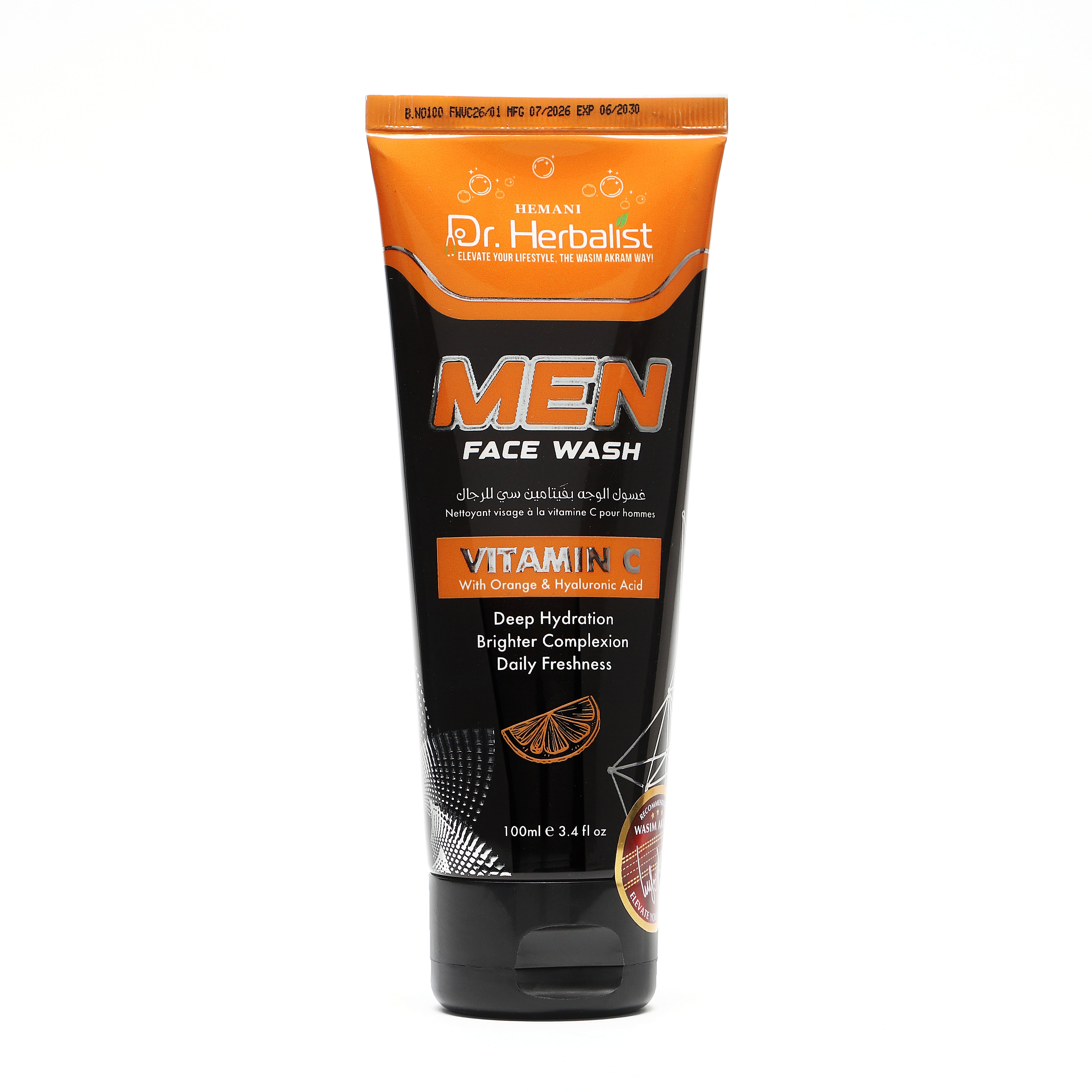 Dr Herbalist Vitamin C Face Wash with Orange Extract & Hyaluronic Acid