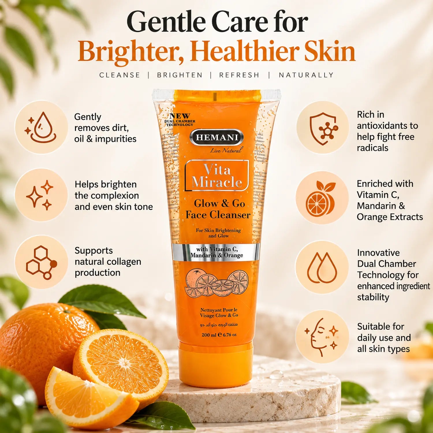Vita Miracle Glow & Go Face Cleanser