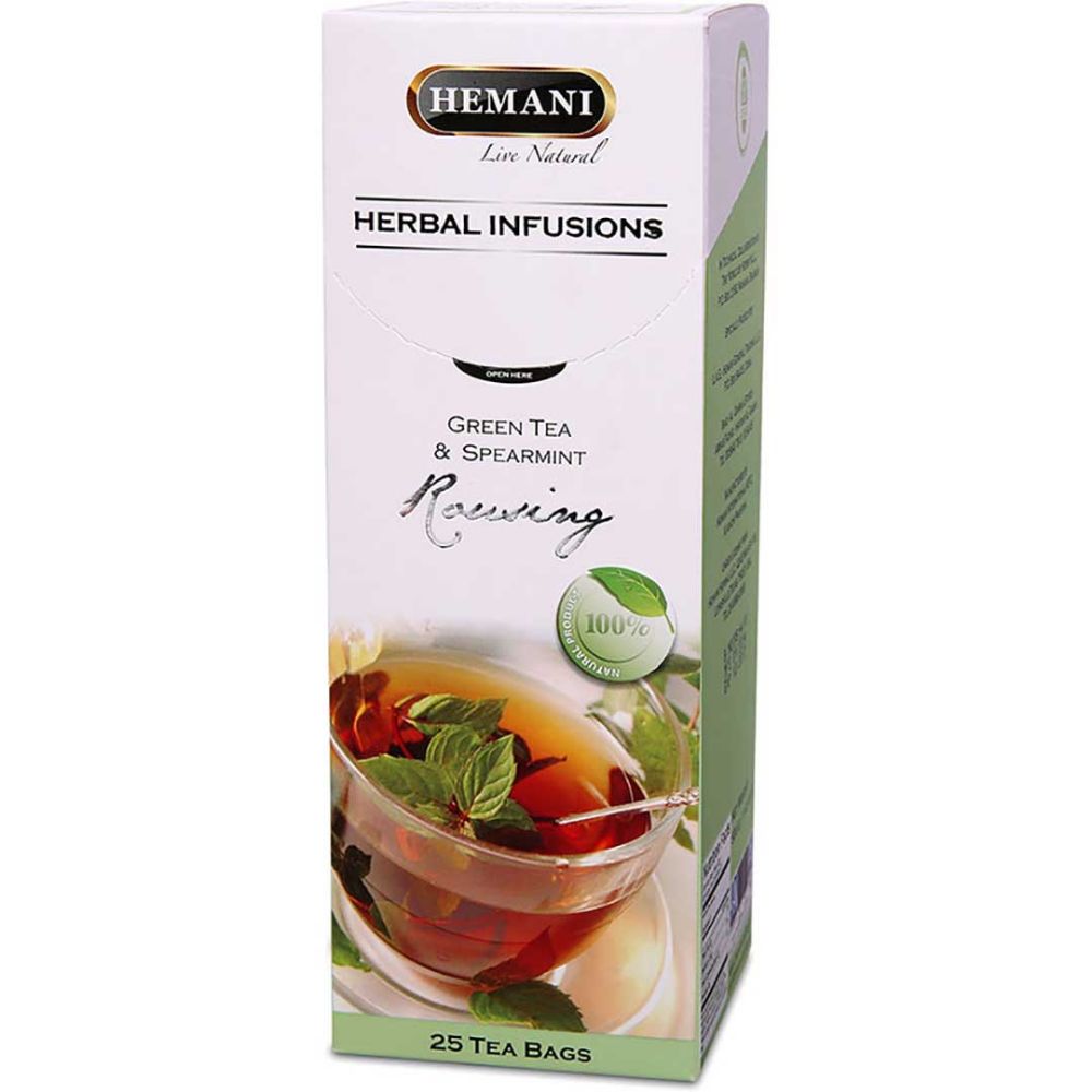 Picture of Herbal Tea Infusions - Rousing Spearmint & Green Tea (25 Tea Bags)