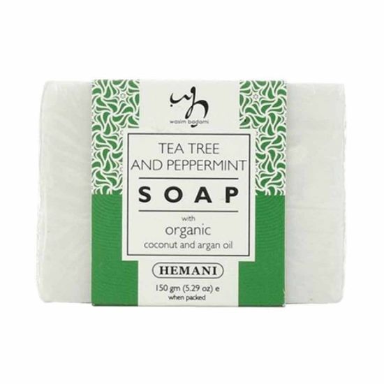 Picture of Soap with Organic Argan & Coconut Oil - Tea Tree & Peppermint