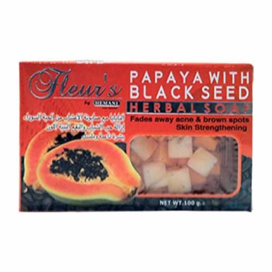 Picture of Fleurs Transparent Soap - Black Seed & Papaya