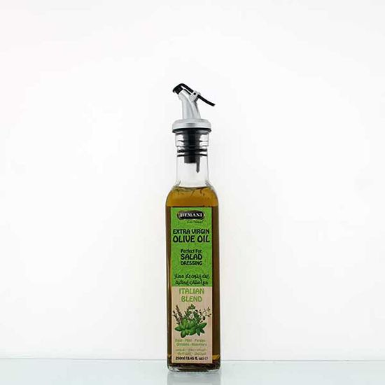 Hemani Herbal Extra Virgin Olive Oil for Salad Dressing with Italian Blend - Rosemary, Basil, Mint, Parsley, Oregano 