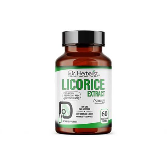 Dr. Herbalist Powder Capsules - Licorice Extract 250MG | Hemani Herbals 