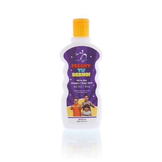 Peechy Tu Dekho Kids Friendly Gentle Shampoo and Body Wash with Aloe Vera & Honey | WB by Hemani