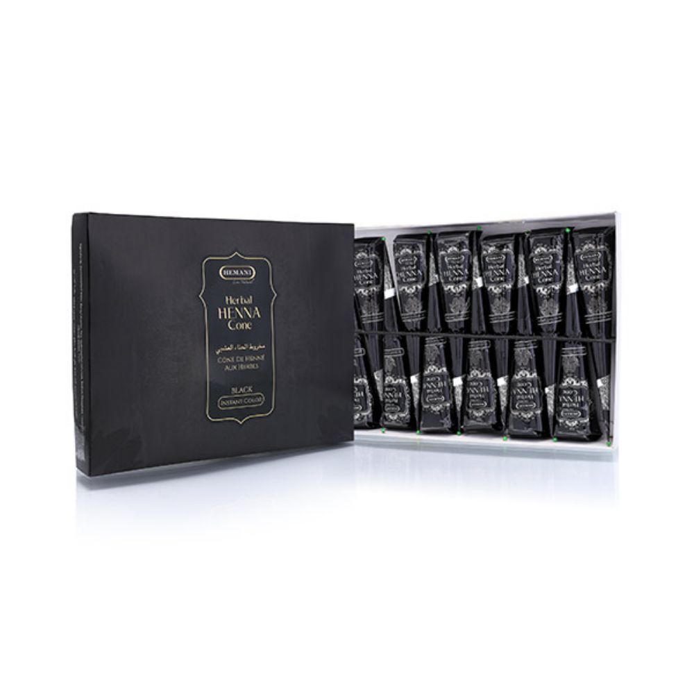 Herbal Henna Cone  Box – Black Color | Hemani Herbals 