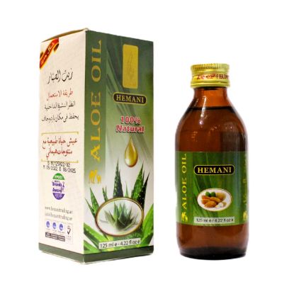 Herbal Oil 125ml - Aloe | Hemani Herbals 