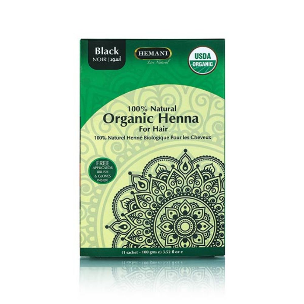 Organic Henna for Hair 100g - Black  | Hemani Herbals 