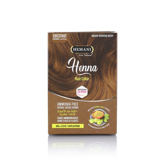 Henna Natural Hair Color 60g - Chestnut | Hemani Herbals		