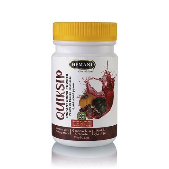 Quiksip Instant Drink Powder – Garcina with Pomegranate | Hemani Herbals 