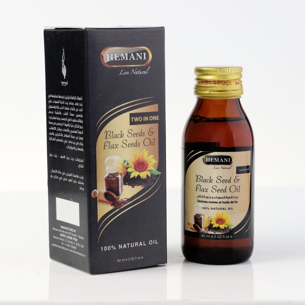 Picture of Black Seed & Flaxseed Oil 60ml