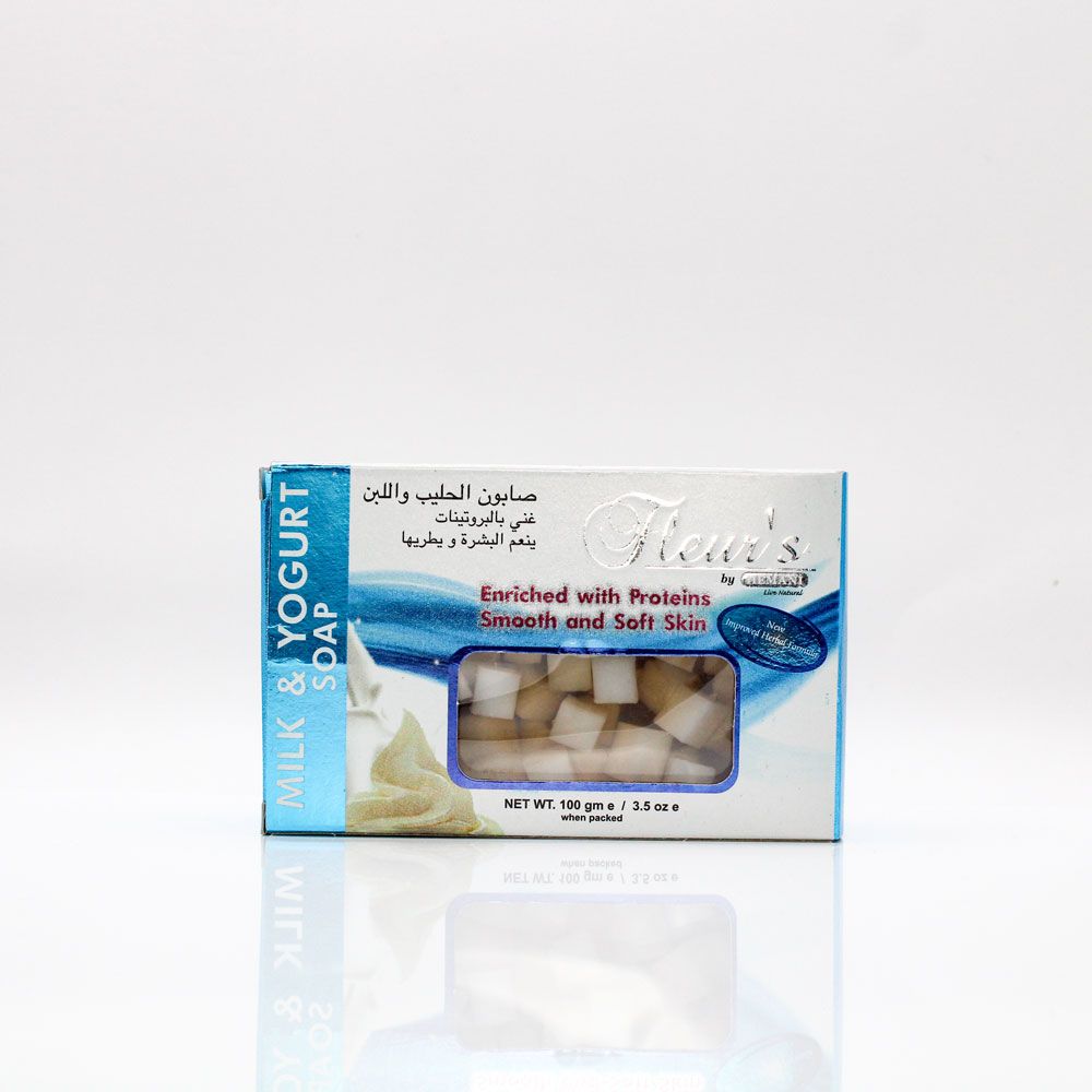 Fleurs Transparent Soap - Milk & Yogurt | Hemani Herbals 