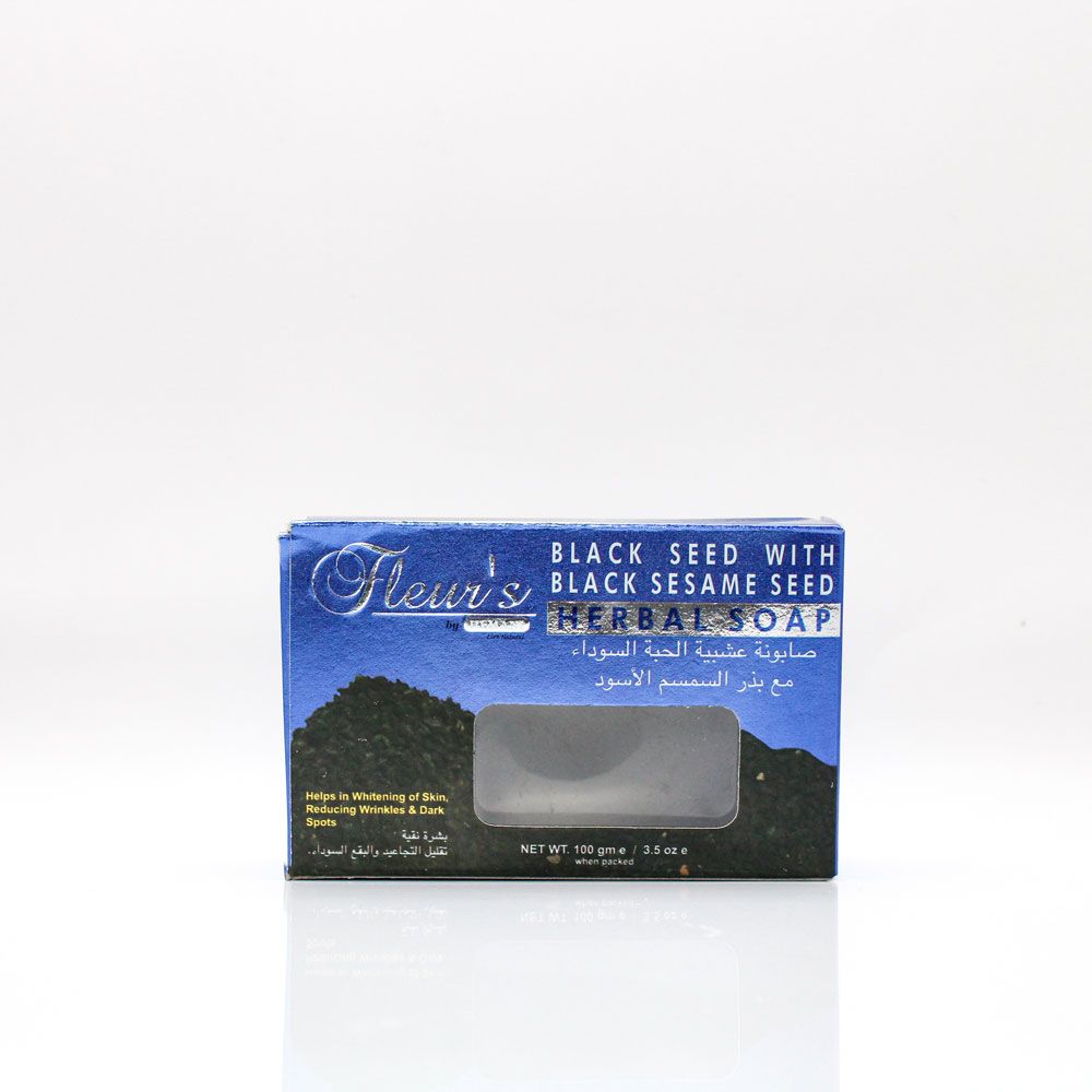 Fleurs Transparent Soap - Black Seed With Sesame | Hemani Herbals 