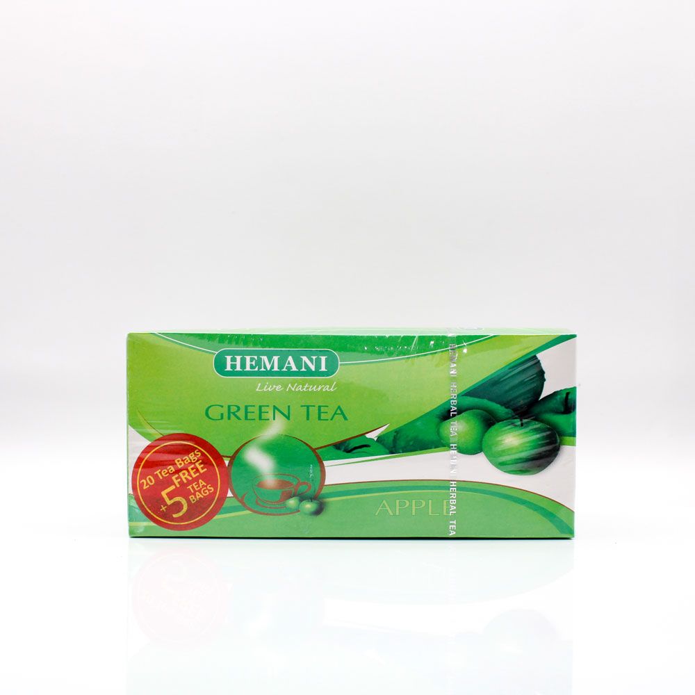 Apple Green Tea - 20 Tea Bags | Hemani Herbals 