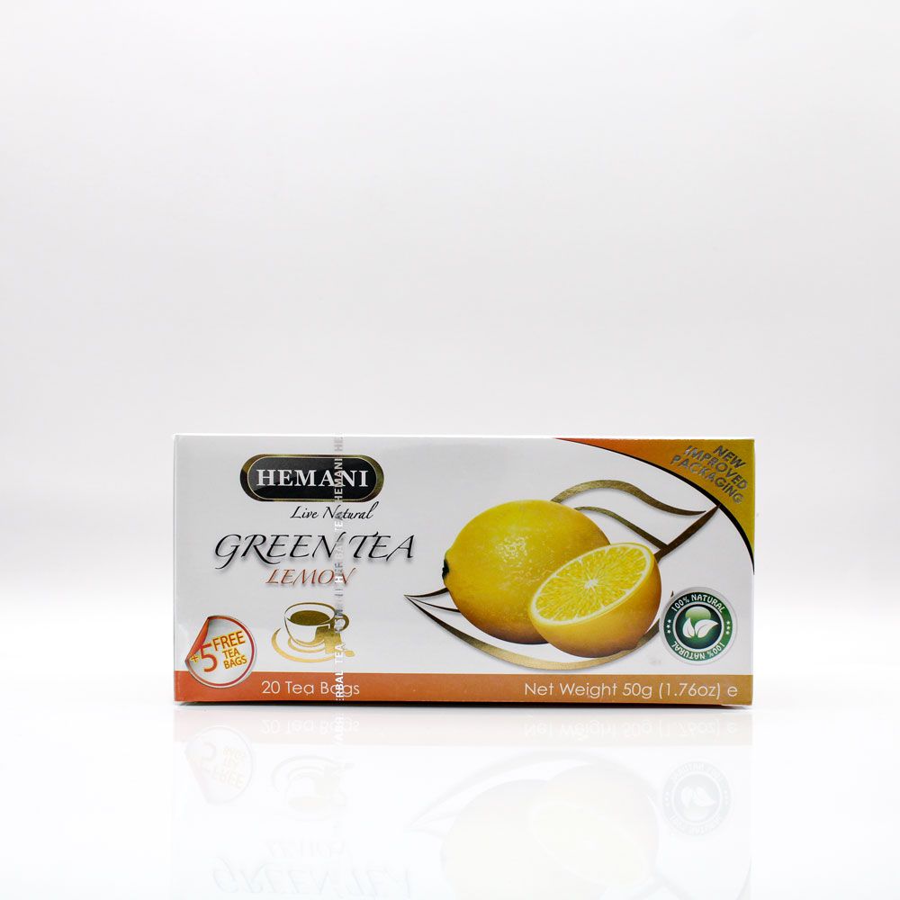 Lemon Green Tea - 20 Tea Bags | Hemani Herbals 