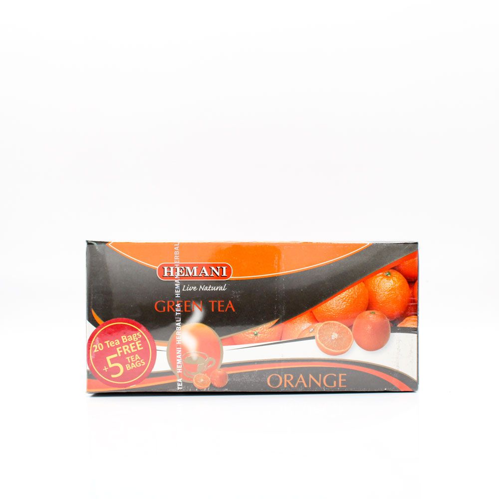 Orange Green Tea - 20 Tea Bags | Hemani Herbals 