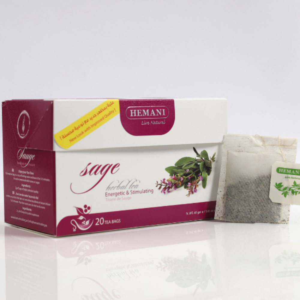 Sage Herbal Tea - 20 Tea Bags | Hemani Herbals	