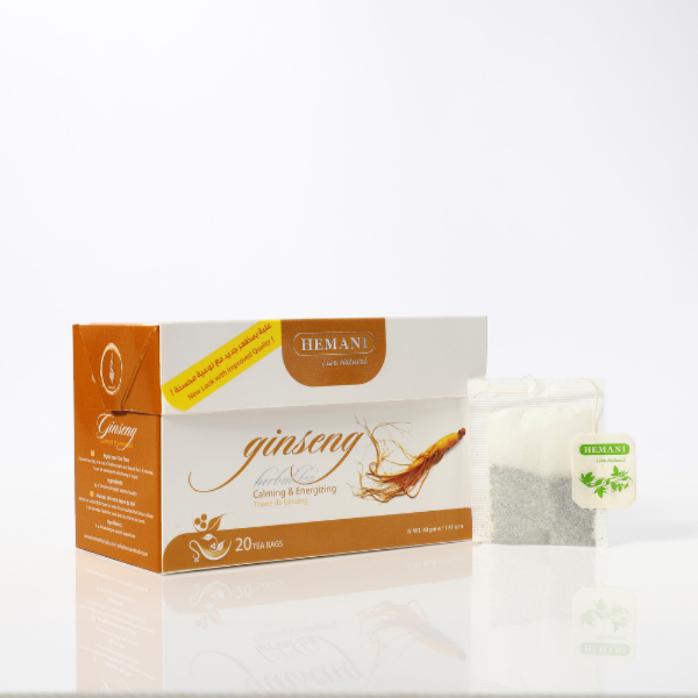Ginseng Herbal Tea - 20 Tea Bags | Hemani Herbals	