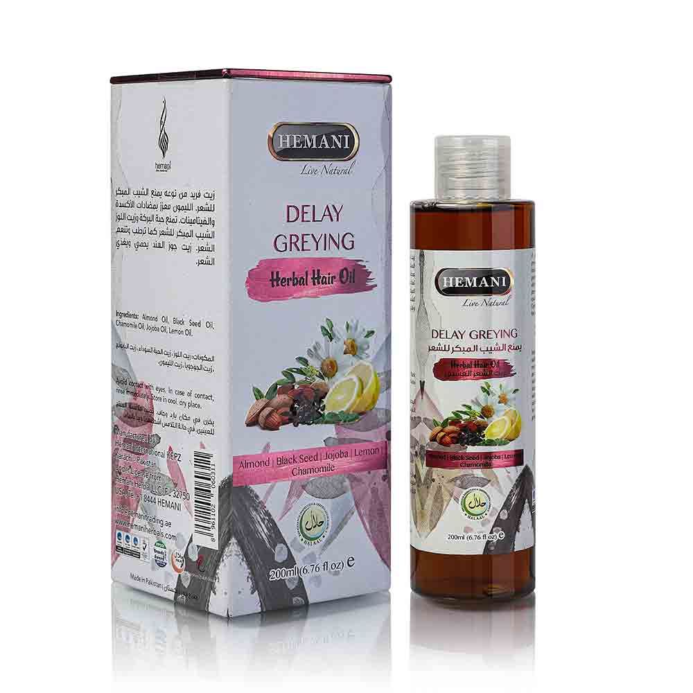 Picture of Delay Greying Herbal Hair Oil 200ml